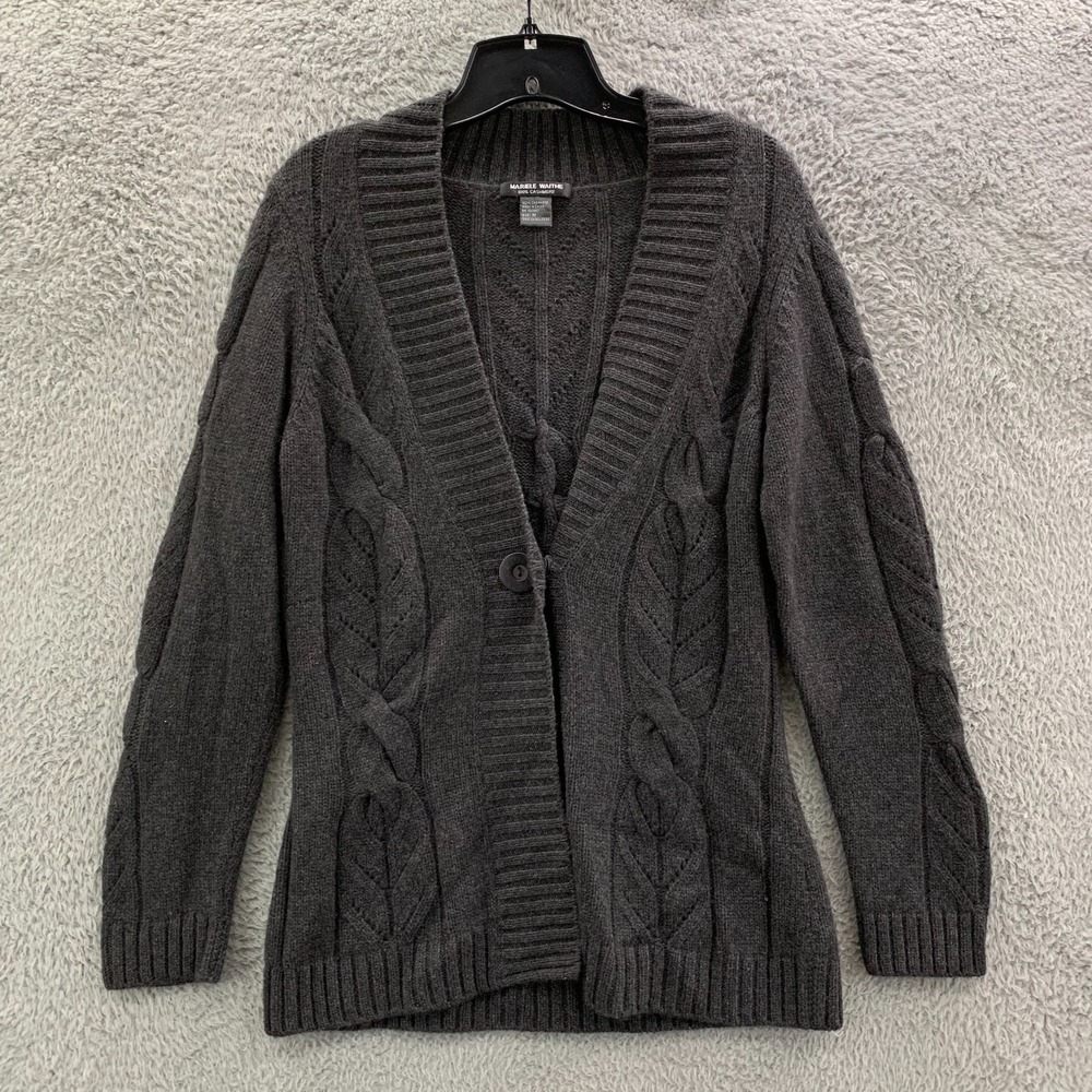 Mariele Waithe Sweater Womens Medium Top Cashmere Gray